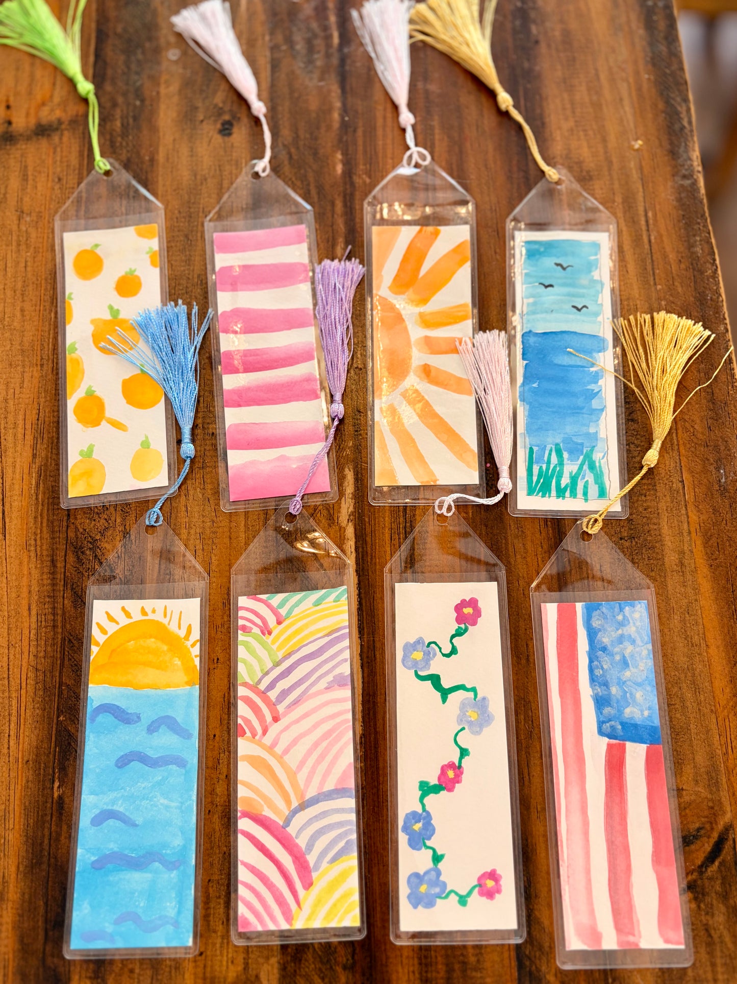 Amy's Hand-Painted Bookmarks